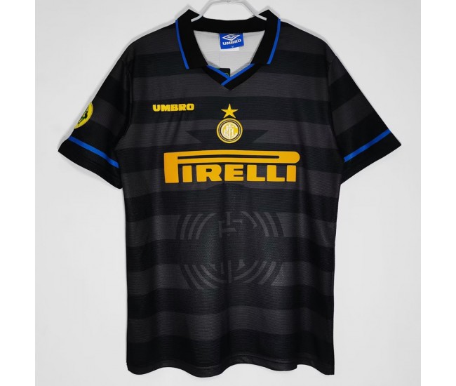 Maglia da calcio retrò Inter Milan da uomo terza stagione 1997
