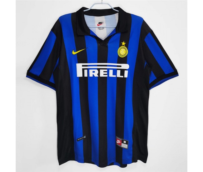 Maglia da calcio retrò da uomo dell'Inter Milan 1998