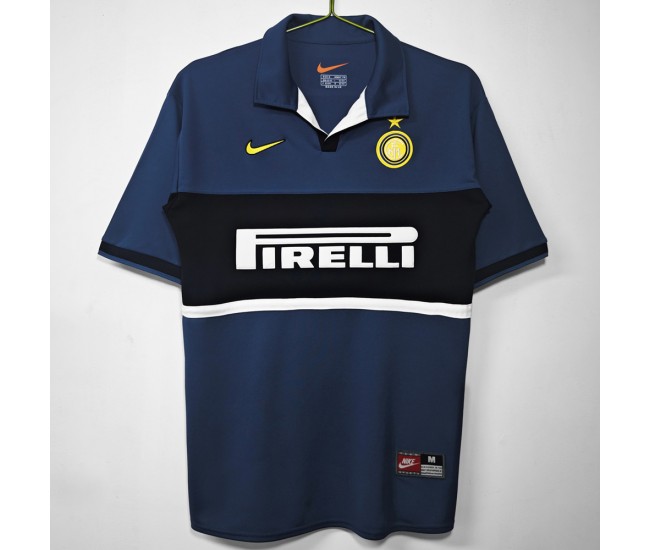 Maglia da calcio retrò Inter Milan da uomo terza stagione 1998
