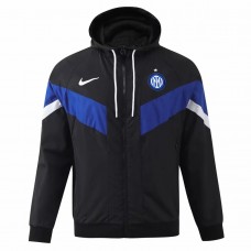 Giacca da calcio con cappuccio Windrunner da uomo dell'Inter Milan 2024