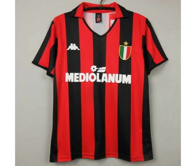 Maglia da calcio retrò da uomo AC Milan 1988