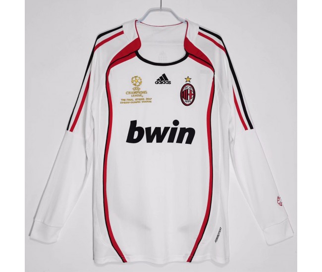 Maglia da calcio retrò a maniche lunghe da uomo AC Milan 2006