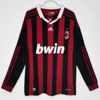 Maglia da calcio retrò a maniche lunghe da uomo AC Milan 2009