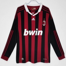 Maglia da calcio retrò a maniche lunghe da uomo AC Milan 2009