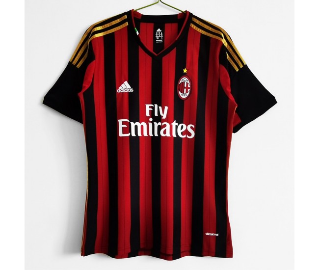 Maglia da calcio retrò da uomo AC Milan 2013