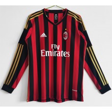 Maglia da calcio retrò a maniche lunghe da uomo AC Milan 2013