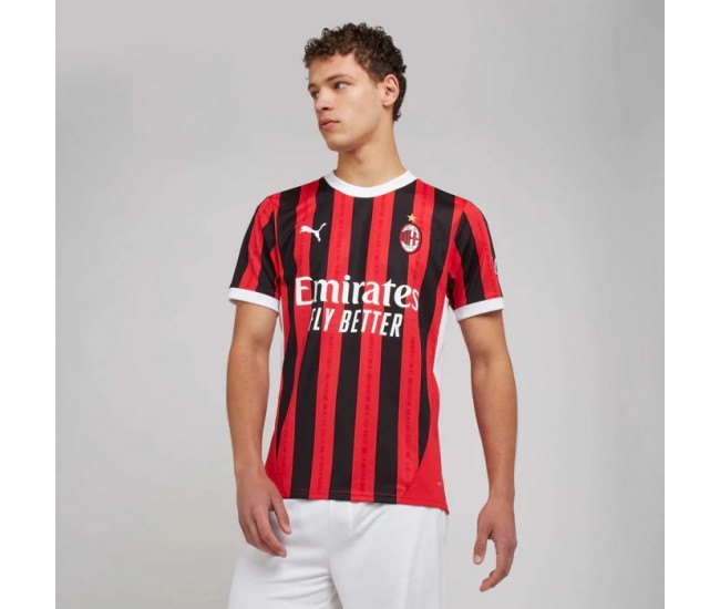 Maglia da calcio autentica da uomo AC Milan Home 2024