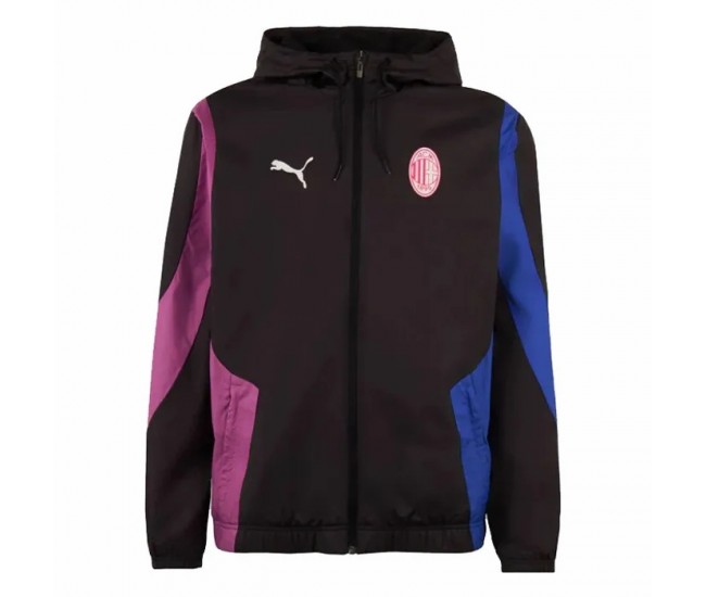 Giacca da calcio pre-partita in tessuto Anthem da uomo Puma AC Milan 2023