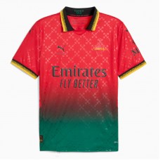 Maglia da calcio AC Milan x OFF-WHITE per adulti rosso-verde 2024