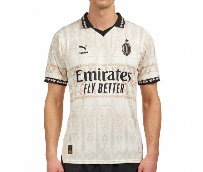 Maglia da calcio da uomo AC Milan X Pleasures 2023