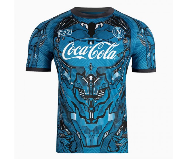 Maglia da allenamento azzurra da uomo SSC Napoli 2025