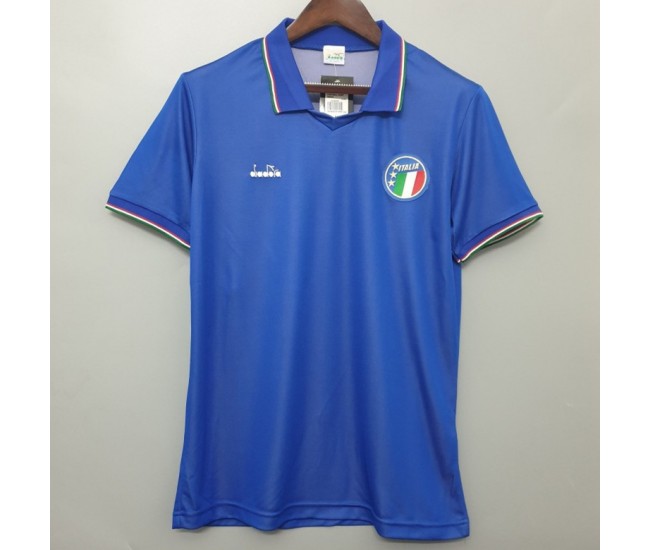 Maglia da calcio retrò da uomo dell'Italia da casa 1990