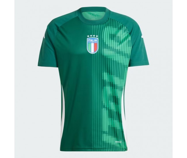 Maglia da calcio pre-partita maschile dell'Italia 2024