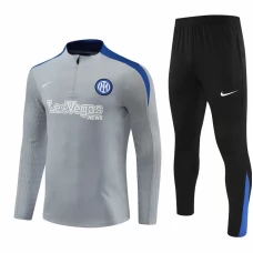Tuta da calcio tecnica da allenamento grigia da uomo Inter Milan 2024-25