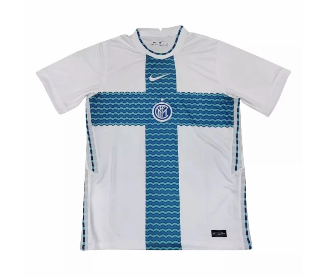 Maglia corta da allenamento Inter Milan bianca 2021 2022