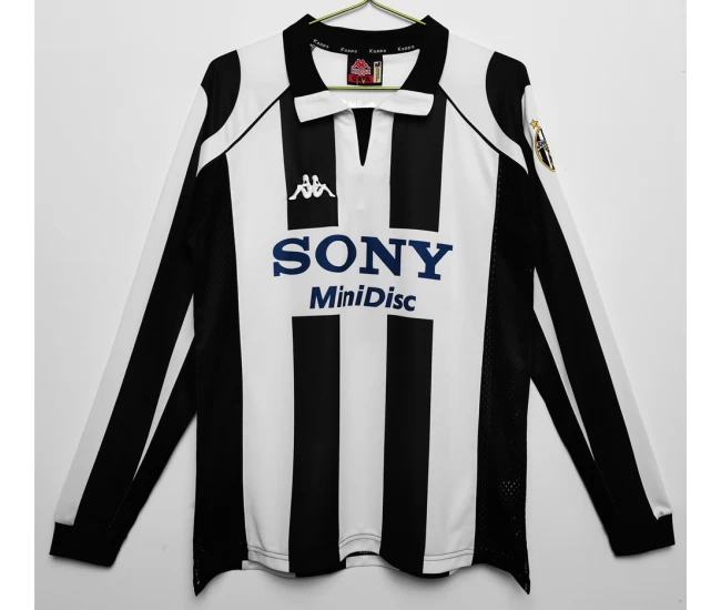 Maglia retrò a maniche lunghe della Juventus 1997-1998