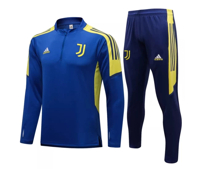 Tuta Tecnica Calcio Allenamento Juventus Azzurro 2021-22