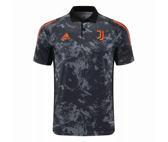 Juventus Polo Jersey UCL Black Texture 2020 2021