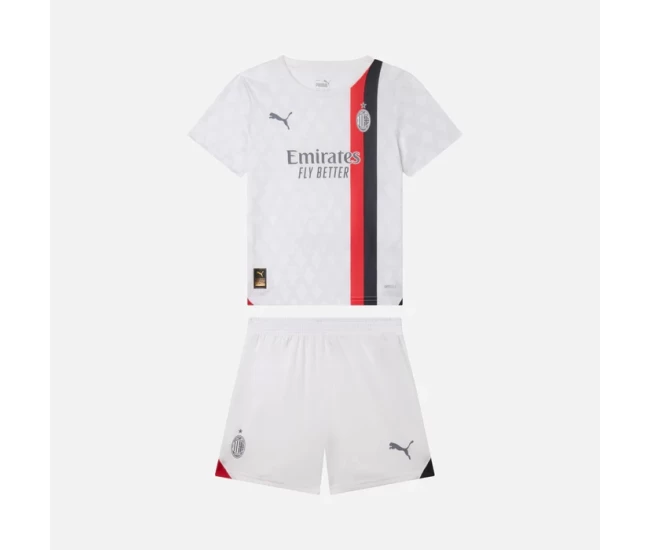 Kit da calcio da trasferta per bambini AC Milan 23-24