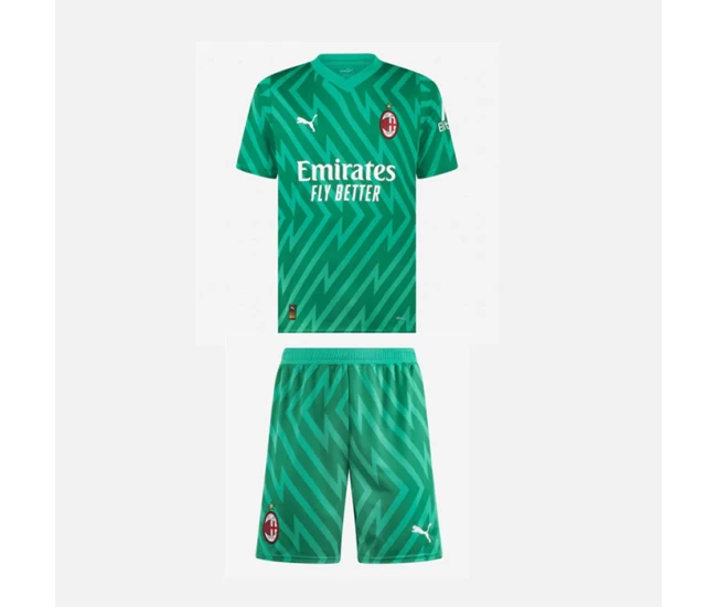 Kit da calcio da portiere per bambini AC Milan 23-24