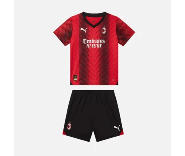 Kit da calcio per bambini AC Milan Home 23-24