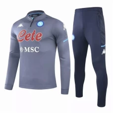 SSC Napoli Tuta Tecnica Allenamento Calcio Grigio 2020