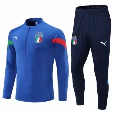 Tuta tecnica da calcio da allenamento azzurra Italia 2022-23