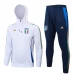 Tuta da calcio tecnica con cappuccio da allenamento bianca da uomo Italia 2024-25