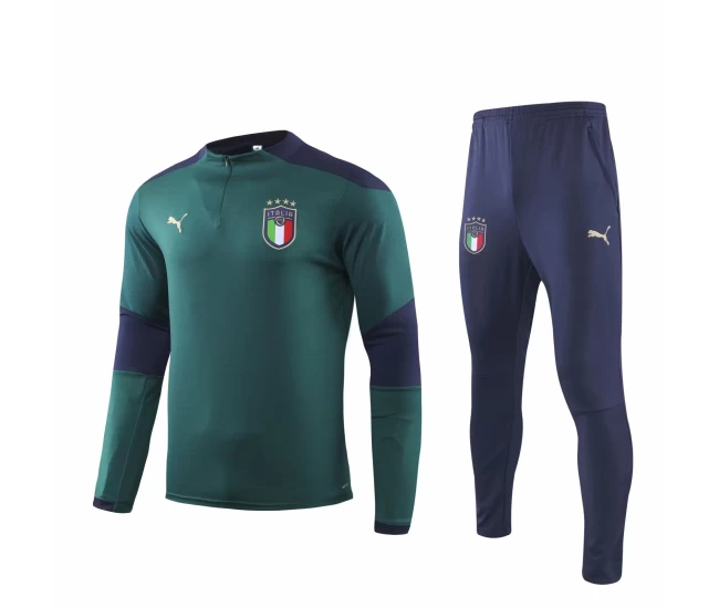 Tuta da calcio tecnica allenamento verde Italia 2019/20 - Puma